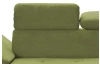Rohová sedacuia súprava Gisele, zelená látka, pravý roh