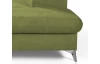 Rohová sedacuia súprava Gisele, zelená látka, pravý roh