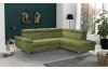 Rohová sedacuia súprava Gisele, zelená látka, pravý roh