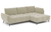 Rohová sedacia súprava Allegra, béžová látka, pravý roh