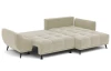 Rohová sedacia súprava Allegra, béžová látka, pravý roh