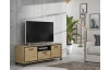 TV skrinka Trondheim 158 cm, dub artisan/dub čierny