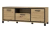 TV skrinka Trondheim 158 cm, dub artisan/dub čierny