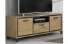 TV skrinka Trondheim 158 cm, dub artisan/dub čierny
