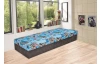 Posteľ Hurikán 80x200 cm, šedá/modrá
