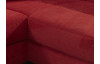 Rohová sedacia súprava Avignon, červená látka, s funkciou rozkladu