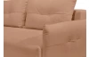 Rohová sedacia súprava Dream, lososová látka, ľavý roh