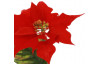 Umelá kvetina Vianočná hviezda 30 cm, červená