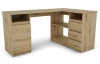 Rohový písací stôl Carlos, dub artisan