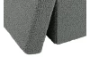 Štvorcový taburet Tobias, šedá kučeravá látka