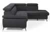 Rohová sedaccia súprava Gisele, antracitová látka, pravý roh