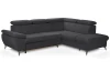 Rohová sedaccia súprava Gisele, antracitová látka, pravý roh