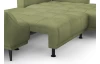 Rohová sedacia súprava Allegra, trávovo zelená látka, pravý roh