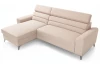 Rohová sedacia súprava Lugo, béžová látka, ľavý roh