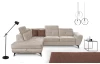 Rohová sedacia súprava Sergio, béžová látka, ľavý roh
