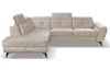 Rohová sedacia súprava Sergio, béžová látka, ľavý roh