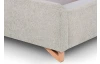 Posteľ Flamingo 180x200 cm, šedo-béžová štruktúrovaná tkanina