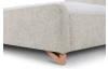 Posteľ Flamingo 180x200 cm, šedo-béžová štruktúrovaná tkanina