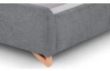 Posteľ Flamingo 180x200 cm, holubí šedá štruktúrovaná tkanina