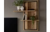 Nástenný panel s policami Flores, dub gustavson/antracit