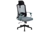 Kancelárska stolička Sindibad, čierna/šedo-modrá
