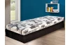 Posteľ Hurikán 80x200 cm, čierna/biela