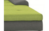 Rohová sedacia súprava Bono, tmavo šedá/zelená tkanina