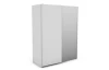 Šatníková skriňa Carlos 150/61 2D, biela, 150 cm