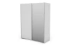 Šatníková skriňa Carlos 150/61 2D, biela, 150 cm