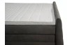 Posteľ boxspring Bonny 180x200 cm, antracitová vintage látka