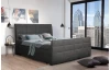 Posteľ boxspring Bonny 180x200 cm, antracitová vintage látka