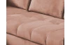 Rohová sedacia súprava Paris, lososová látka, ľavý roh