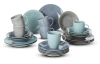 Jedálenský servis (24 dielov) Jive, šedá/modrá/mentolová