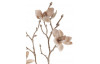 Umelá kvetina Zasnežená magnólia 65 cm, svetlo béžová
