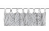 Voálová záclona Cento 135x245 cm, šedá s listami