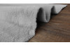 Kožušinový koberec Rabbit 60x110 cm, strieborný