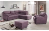 Rohová sedacia súprava Nebolo, fialová lila látka, pravý roh