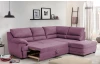 Rohová sedacia súprava Nebolo, fialová lila látka, pravý roh