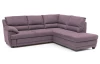 Rohová sedacia súprava Nebolo, fialová lila látka, pravý roh
