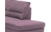 Rohová sedacia súprava Nebolo, fialová lila látka, pravý roh
