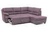 Rohová sedacia súprava Nebolo, fialová lila látka, pravý roh