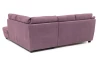 Rohová sedacia súprava Nebolo, fialová lila látka, pravý roh