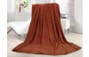 Fleecová deka Lara 220x240 cm, oranžovo-hnedá