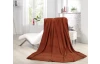 Fleecová deka Lara 220x240 cm, oranžovo-hnedá