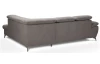 Rohová sedacia súprava Gisele, béžová taupe látka, pravý roh