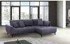 Rohová sedacia súprava Allegra, hlubinná modrá látka, pravý roh