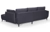 Rohová sedacia súprava Allegra, hlubinná modrá látka, pravý roh