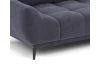 Rohová sedacia súprava Allegra, hlubinná modrá látka, pravý roh