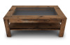 Konferenčný stolík so zásuvkou Roman, vintage optika dreva