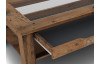 Konferenčný stolík so zásuvkou Roman, vintage optika dreva